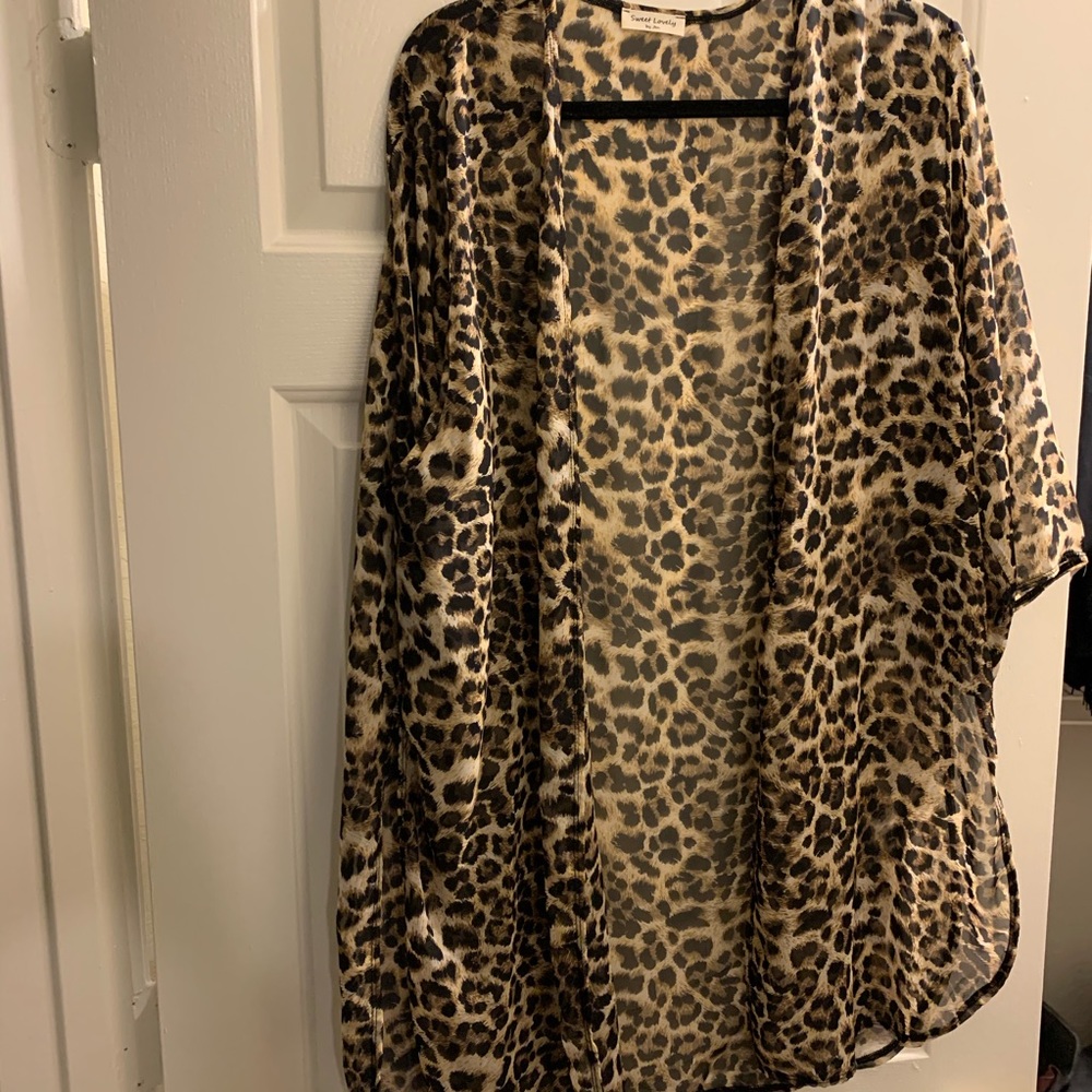 Designer sheer kimono